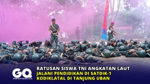 Ratusan Siswa TNI Angkatan Laut Jalani Pendidikan di Satdik-1 Kodiklatal di Tanjung Uban