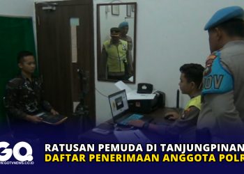 Ratusan Pemuda di Tanjungpinang Daftar Penerimaan Anggota Polri