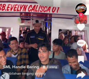 Rekaman Video Detik-detik Sebelum Kapal SB Evelyn Calisca 01 Terbalik Beredar di Media Sosial
