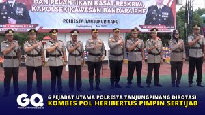 6 Pejabat Utama Polresta Tanjungpinang Dirotasi, Kombes Pol Heribertus Pimpin Sertijab