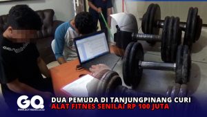 Dua Pemuda di Tanjungpinang Curi Alat Fitnes Senilai Rp 100 Juta