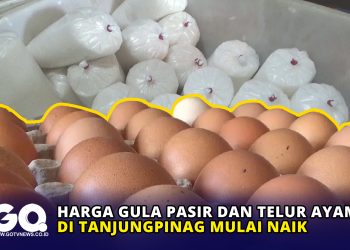 Harga Gula Pasir dan Telur Ayam di Tanjungpinag Mulai Naik