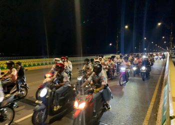 Pelajar di Tanjungpinang Gelar Aksi Konvoi Kendaraan Rayakan Kelulusan