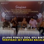 Jelang Pemilu 2024, KPU Bintan Verifikasi 361 Berkas Bacaleg