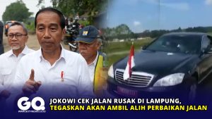 Jokowi Cek Jalan Rusak di Lampung, Tegaskan akan Ambil Alih Perbaikan Jalan