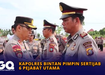 Kapolres Bintan Pimpin Sertijab 6 Pejabat Utama