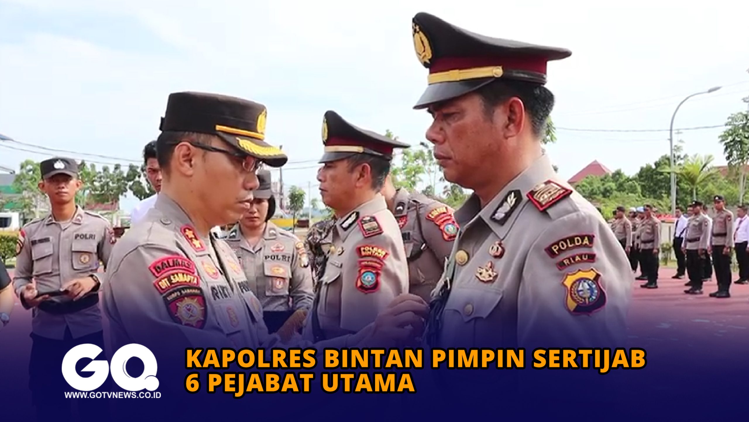 Kapolres Bintan Pimpin Sertijab 6 Pejabat Utama