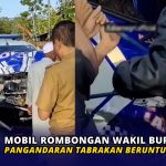 Mobil Rombongan Wakil Bupati Pangandaran Tabrakan Beruntun di Ciamis