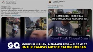 Modus Penipuan, Mengaku Pegawai Samsat untuk Rampas Motor Calon Korban
