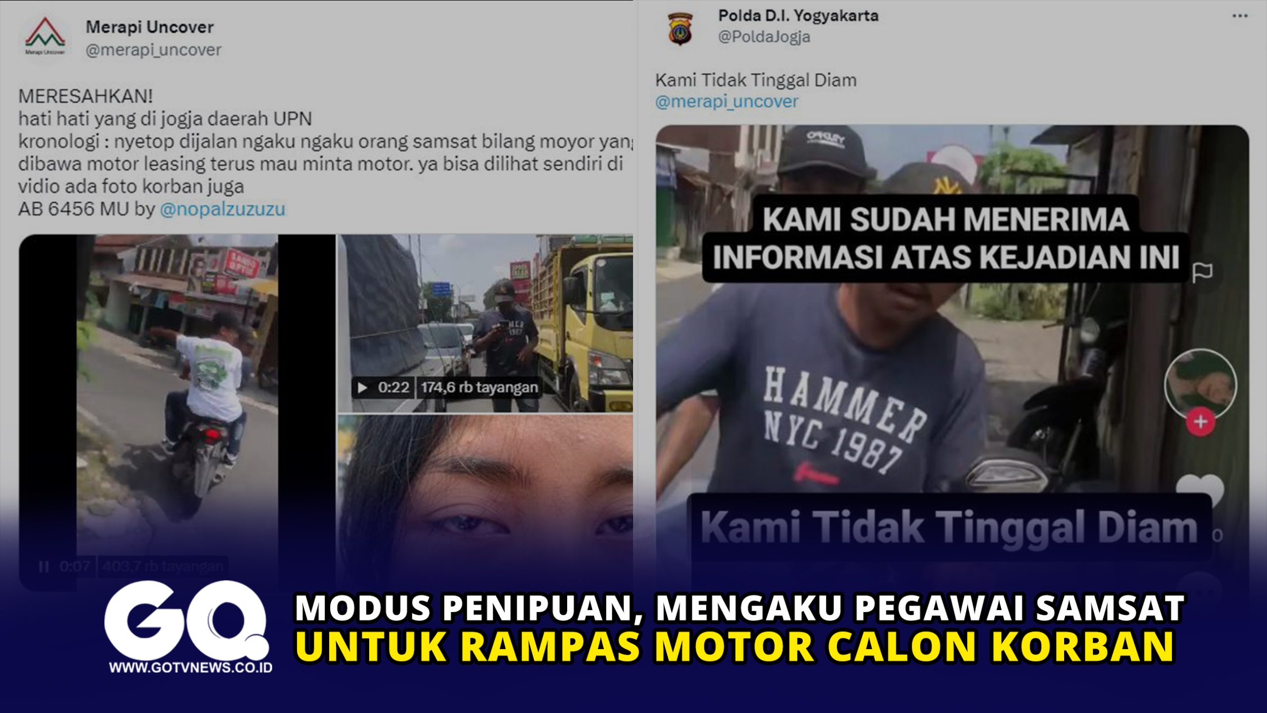 Modus Penipuan, Mengaku Pegawai Samsat untuk Rampas Motor Calon Korban
