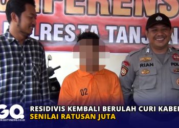 Residivis Kembali Berulah Curi Kabel Senilai Ratusan Juta