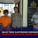 Sales Toko Elektronik Diringkus Polisi Bersama Peralatan Usaha Santan Kelapa
