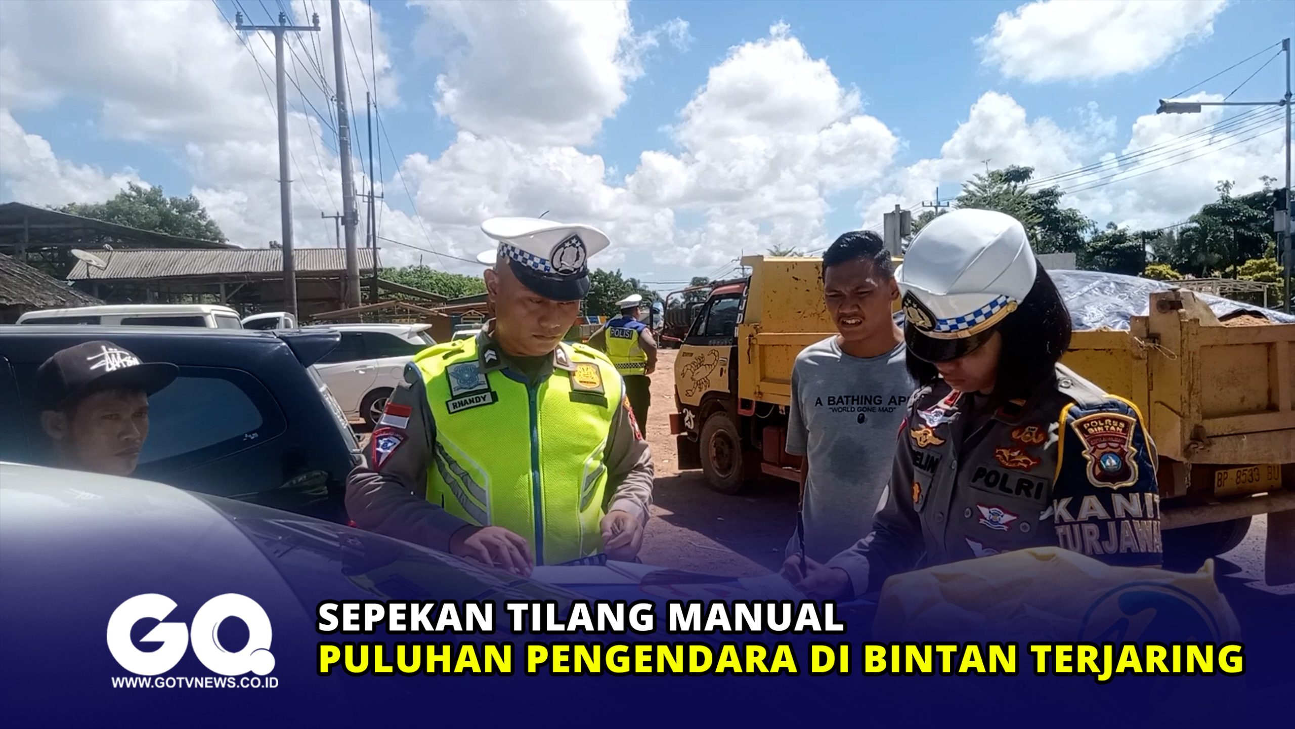 Sepekan Tilang Manual, Puluhan Pengendara di Bintan Terjaring
