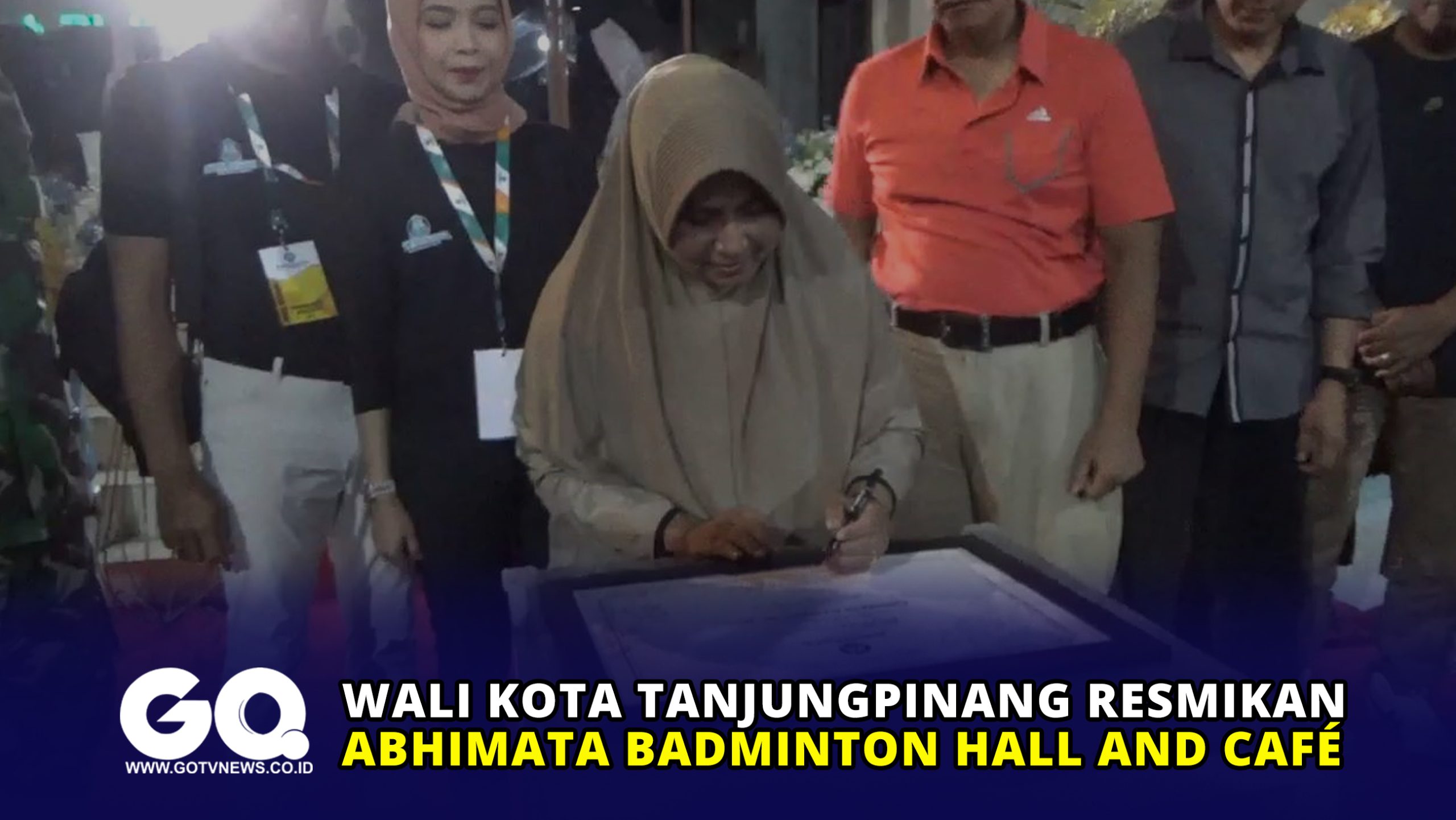 Wali Kota Tanjungpinang Resmikan Abhimata Badminton Hall and Cafe