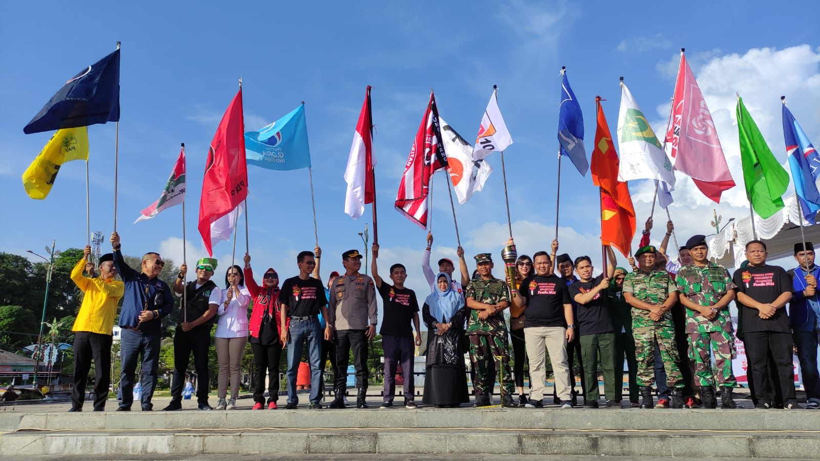 Bawaslu Tanjungpinang Gelar Parade Obor Demokrasi Indonesia