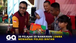 30 Pelajar SD Ramaikan Lomba Mewarnai Polres Bintan