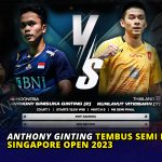 Anthony Ginting Tembus Semi Final Singapore Open 2023