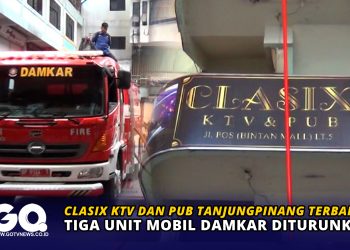 Clasix KTV dan PUB Tanjungpinang Terbakar, Tiga Unit Mobil Damkar Diturunkan