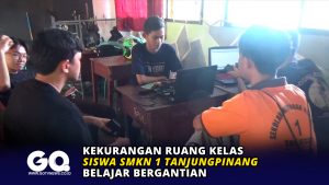 Kekurangan Ruang Kelas, Siswa SMKN 1 Tanjungpinang Belajar Bergantian