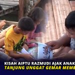 Kisah Aiptu Razmudi Ajak Anak Pesisir Tanjung Unggat Gemar Membaca