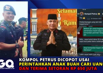 Kompol Petrus Dicopot usai Perintahkan Anak Buah Cari Uang dan Terima Setoran Rp 650 Juta