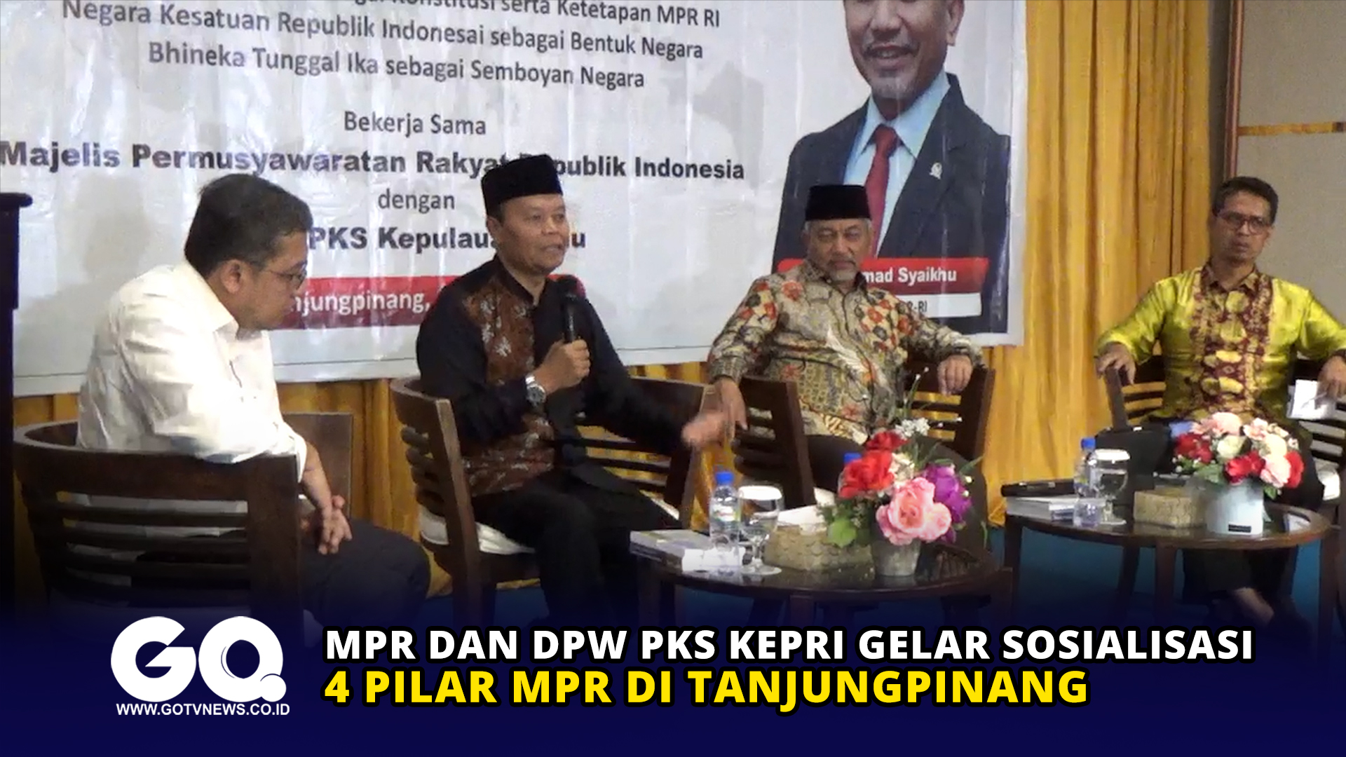 MPR dan DPW PKS Kepri Gelar Sosialisasi 4 Pilar MPR di Tanjungpinang