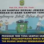 Program 1000 Tong Sampah Gratis, Pemko Tanjungpinang Minta Warganya Tak Buang Sampah Sembarangan