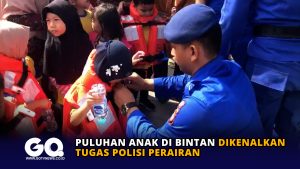 Puluhan Anak di Bintan Dikenalkan Tugas Polisi Perairan