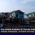 Puluhan Rumah di Pulau Kasu Batam Porak Poranda Diterpa Puting Beliung