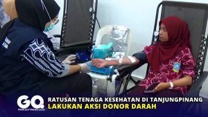 Ratusan Tenaga Kesehatan di Tanjungpinang Lakukan Aksi Donor Darah