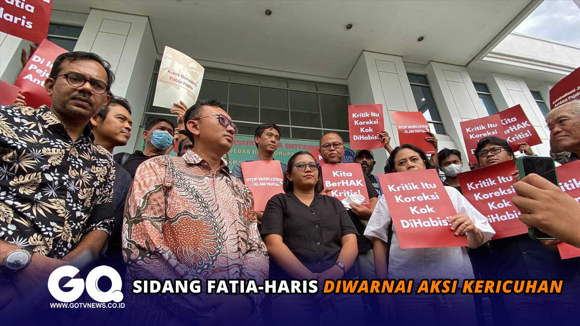 Sidang Fatia-Haris Diwarnai Aksi Kericuhan