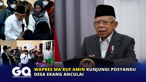 Wapres Ma’ruf Amin Kunjungi Posyandu Desa Ekang Anculai