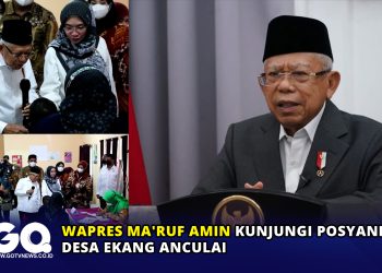 Wapres Ma'ruf Amin Kunjungi Posyandu Desa Ekang Anculai