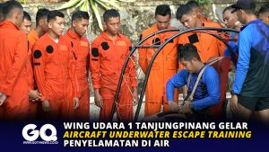 Wing Udara 1 Tanjungpinang Gelar AUET Penyelamatan di Air