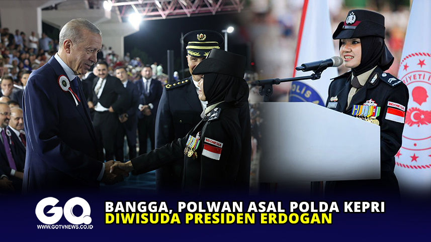 Bangga, Polwan asal Polda Kepri Diwisuda Presiden Erdogan