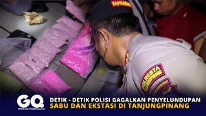 Detik-detik Polisi Gagalkan Penyelundupan Sabu dan Ekstasi di Tanjungpinang