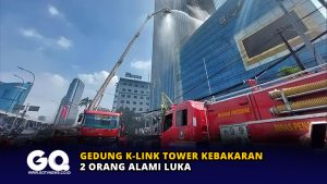 Gedung K-Link Tower Kebakaran, 2 Orang Alami Luka
