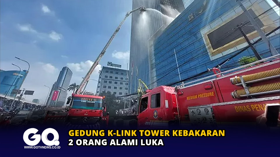 Gedung K-Link Tower Kebakaran, 2 Orang Alami Luka