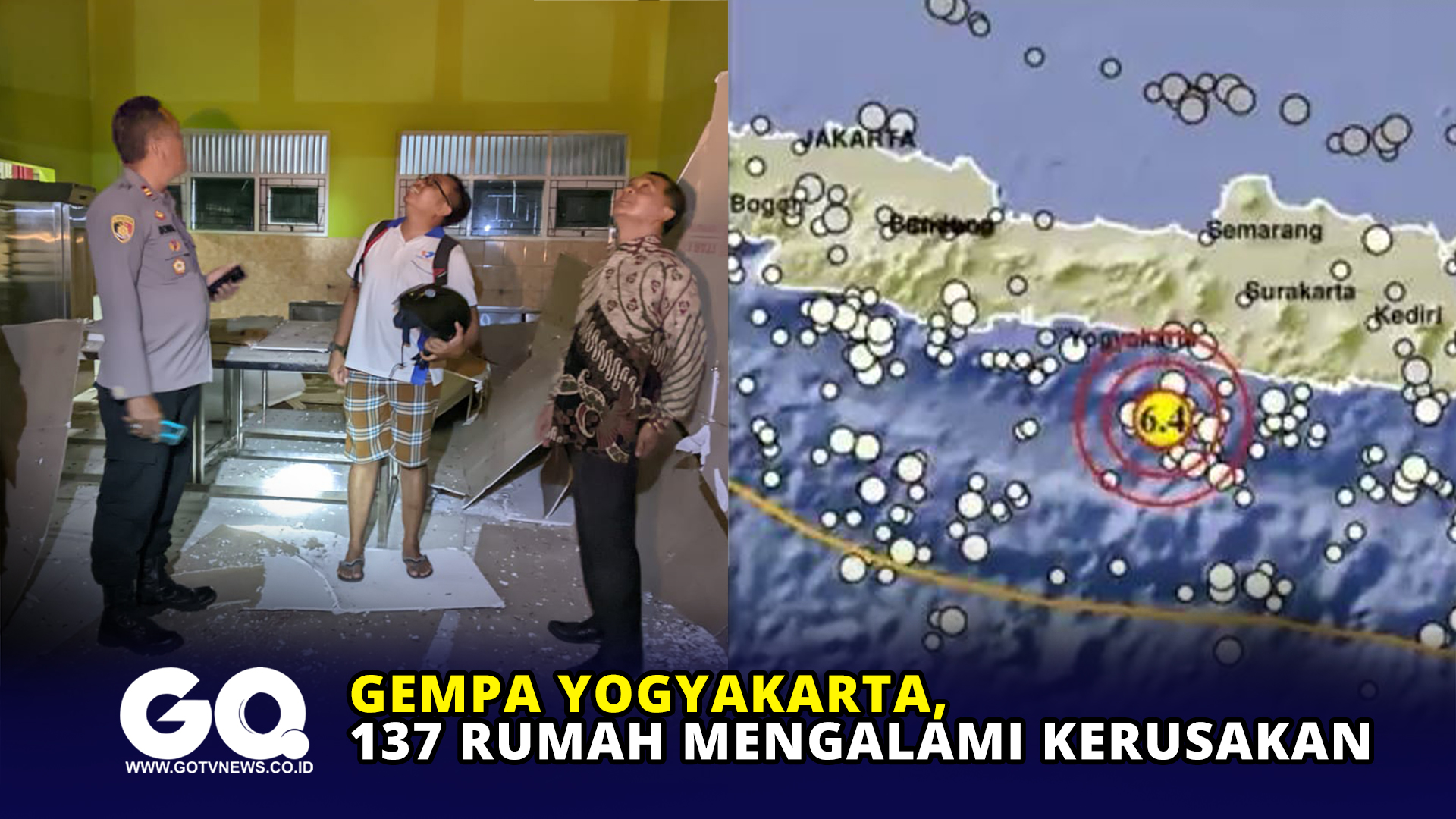 Gempa Yogyakarta, 137 Rumah Mengalami Kerusakan