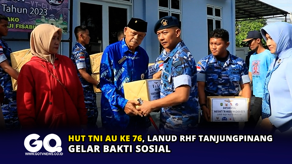 HUT TNI AU ke 76, Lanud RHF Tanjungpinang Gelar Bakti Sosial