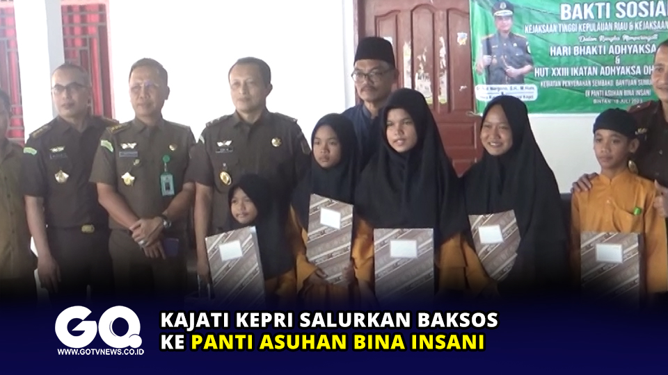 Kajati Kepri Salurkan Baksos Ke Panti Asuhan Bina Insani