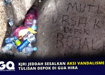 KJRI Jeddah Sesalkan Aksi Vandalisme Tulisan Depok di Gua Hira