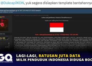 Lagi-lagi, Ratusan Juta Data Milik Penduduk Indonesia Diduga bocor