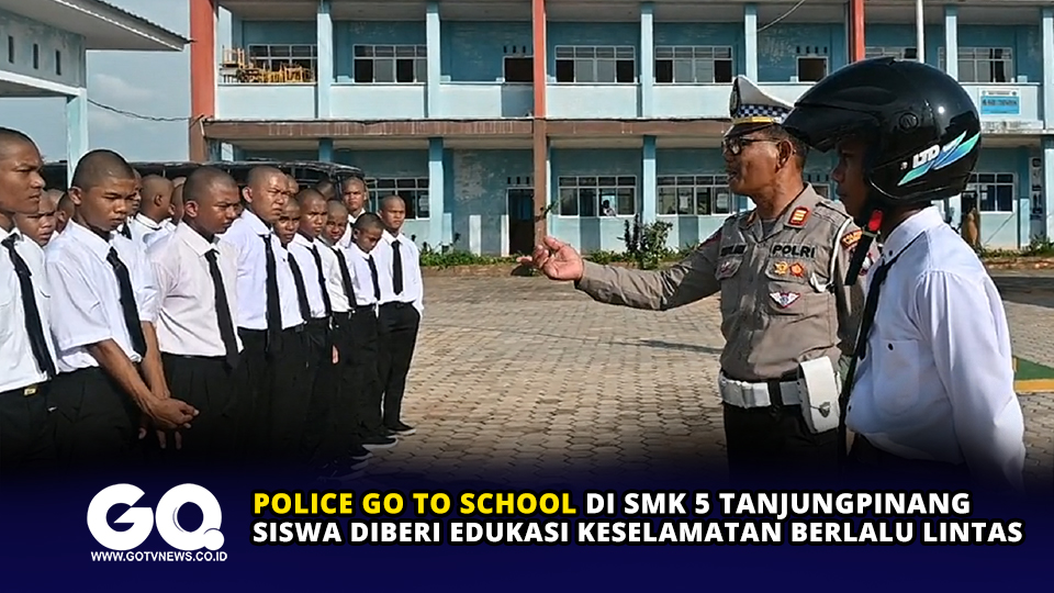 Police Go To School di SMK 5 Tanjungpinang, Siswa Diberi Edukasi Keselamatan Berlalu Lintas