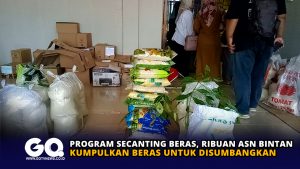 Program Secanting Beras, Ribuan ASN Bintan Kumpulkan Beras Untuk Disumbangkan