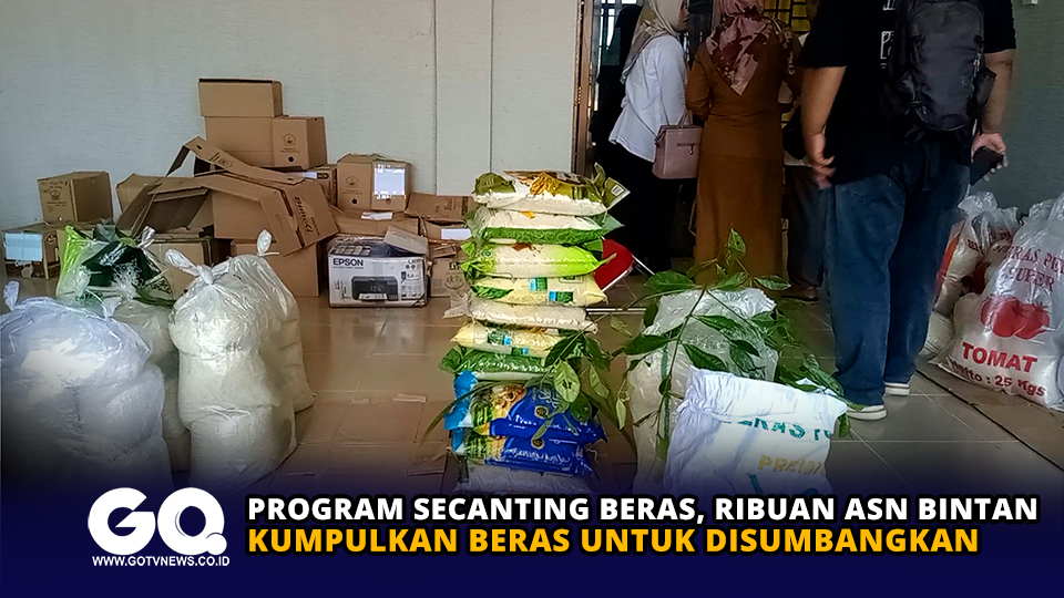 Program Secanting Beras, Ribuan ASN Bintan Kumpulkan Beras Untuk Disumbangkan