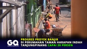 Progres Proyek Banjir di Perumahan THI Tanjungpinang Capai 20 Persen