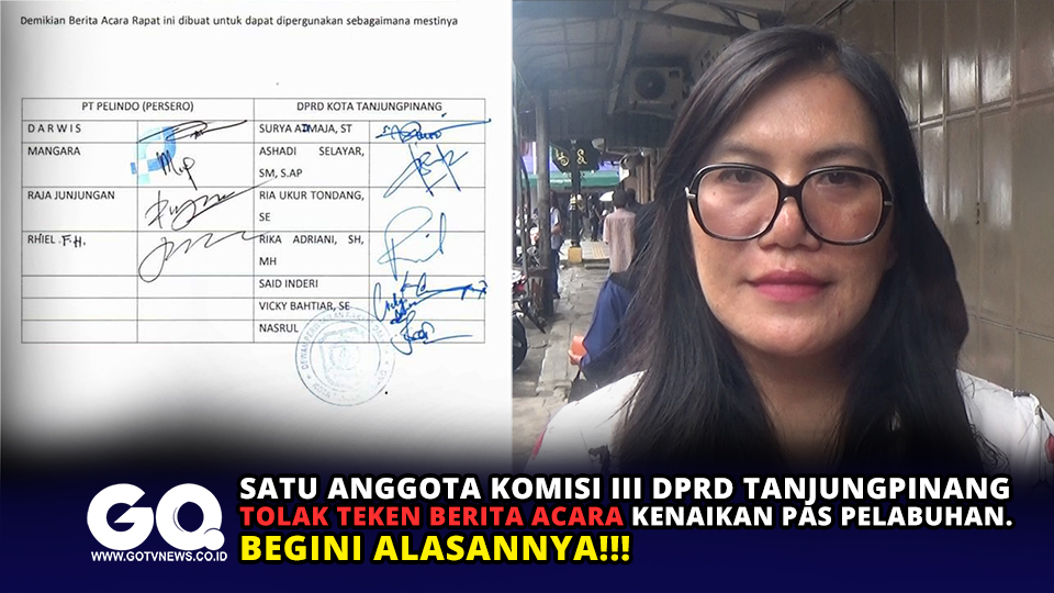 Satu Anggota Komisi III DPRD Tanjungpinang Tolak Teken Berita Acara Kenaikan Pas Pelabuhan, Begini Alasannya