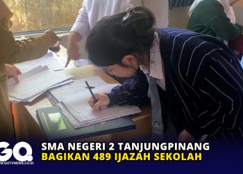 SMA Negeri 2 Tanjungpinang Bagikan 489 Ijazah Sekolah