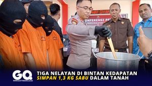 Tiga Nelayan di Bintan Kedapatan Simpan 1,3 Kg Sabu Dalam Tanah